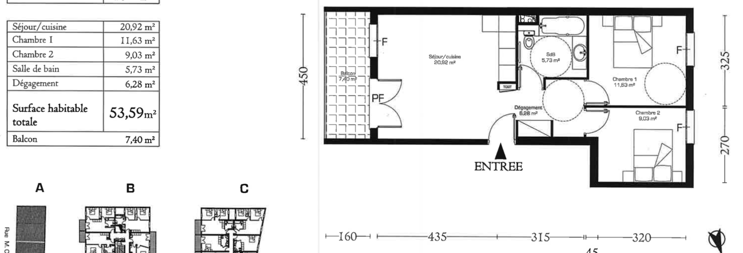 Appartement 3 Pièces 55 m² à vendre à Sète (34200)
