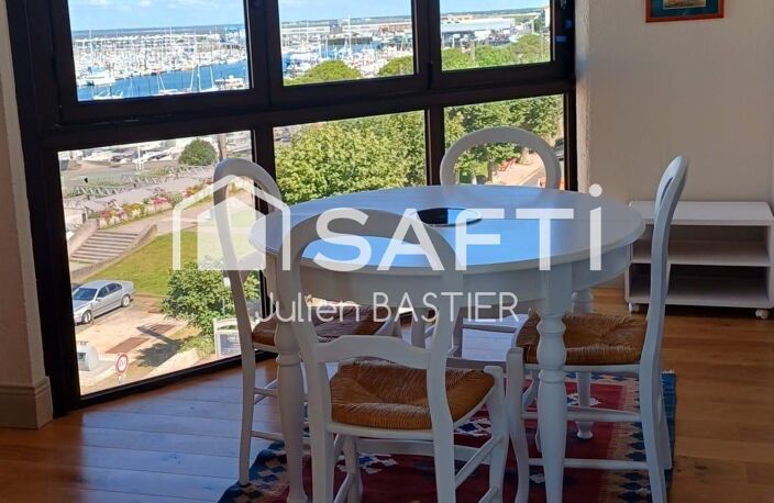 Arcachon bd de la plage - vue port et vue partielle mer - appartement de 68m2 avec 2 chambres, ascenseur, parking — photo 2