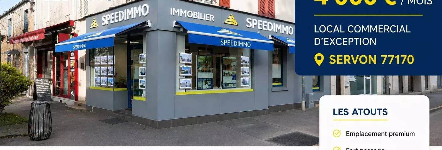 Commerce 4 Pièces 180 m² à louer à Servon (77170)