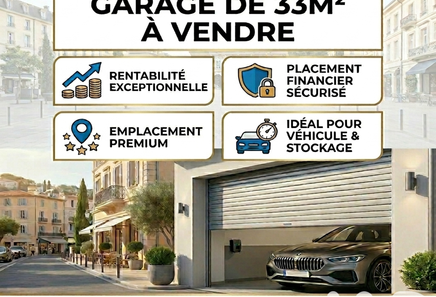 Vente Garage 33 m&sup2; — photo 1