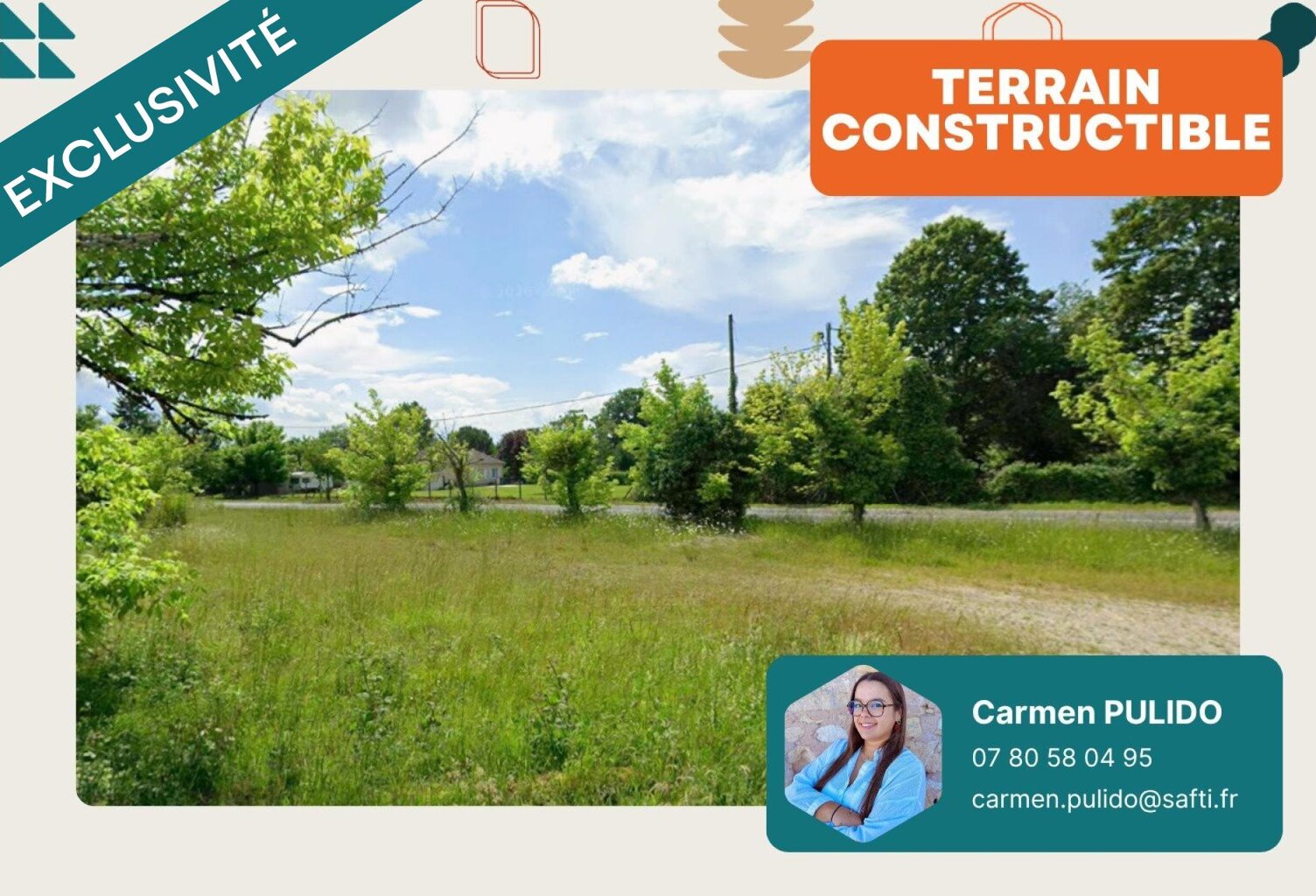 Terrain constructible de 1 001 m² — photo 1