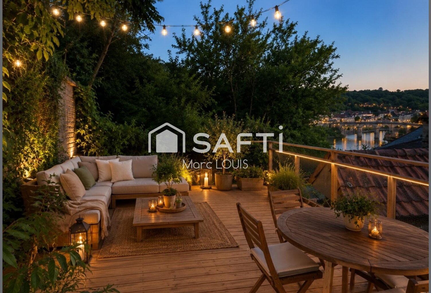 Jardin terrasse et vue — photo 1