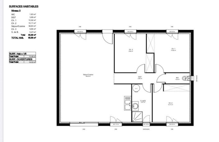Terrain plat Est-Ouest de  m² — photo 2