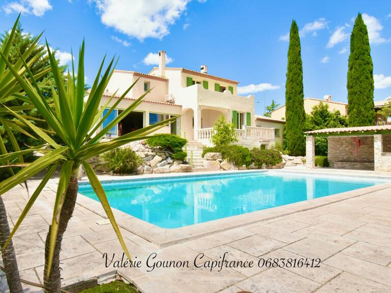 Villa méditerranéenne à vendre 5 pièces-JUVIGNAC (34)-197 m²utiles–3,4 chambres-sous-sol 182m2-garage double-Piscine — photo 1