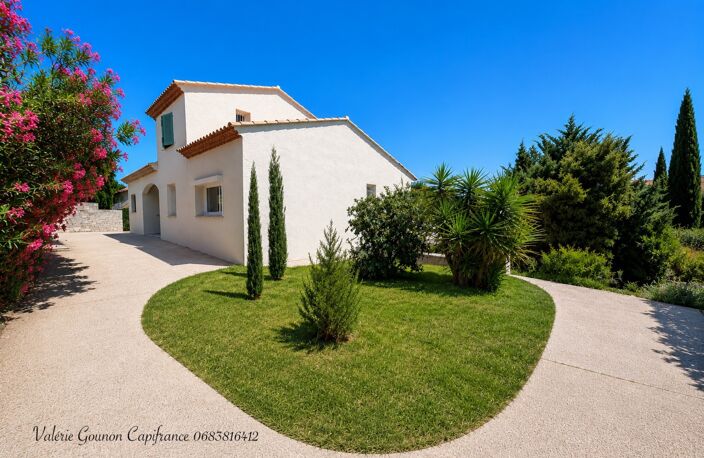 Villa méditerranéenne à vendre 5 pièces-JUVIGNAC (34)-197 m²utiles–3,4 chambres-sous-sol 182m2-garage double-Piscine — photo 2