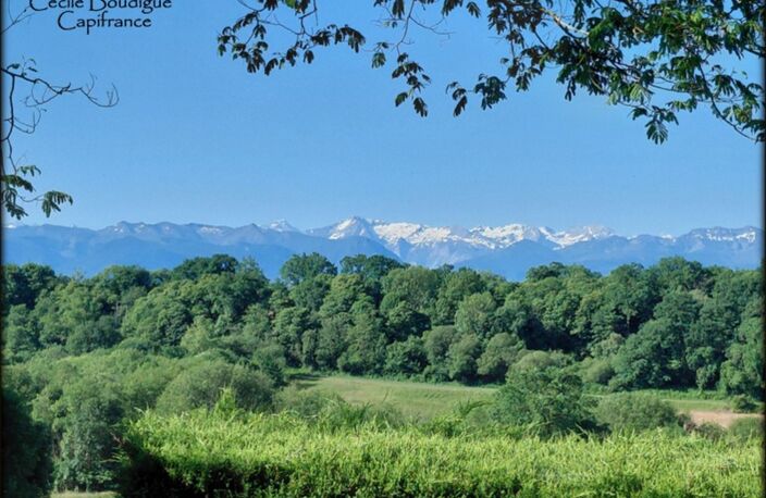 Entre Pau et Tarbes à 7 kms de Soumoulou Maison d'architecte belle vue sur Pyrénées 16000 m² de terrain — photo 2