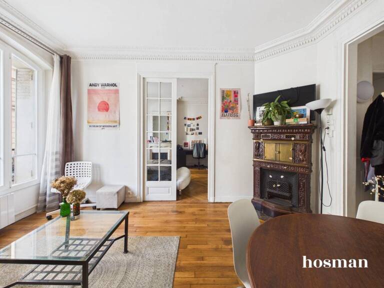 Appartement 3 pièces traversant de 59 m² - Cheminées et double vitrage - Rue de la Clef, Paris 5ème — photo 1