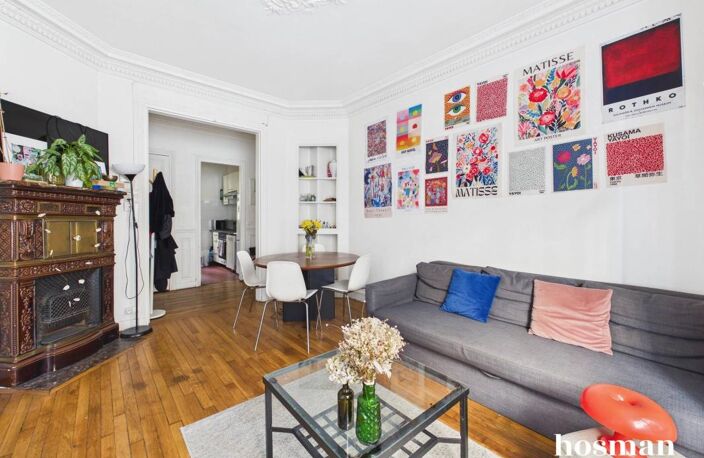 Appartement 3 pièces traversant de 59 m² - Cheminées et double vitrage - Rue de la Clef, Paris 5ème — photo 4