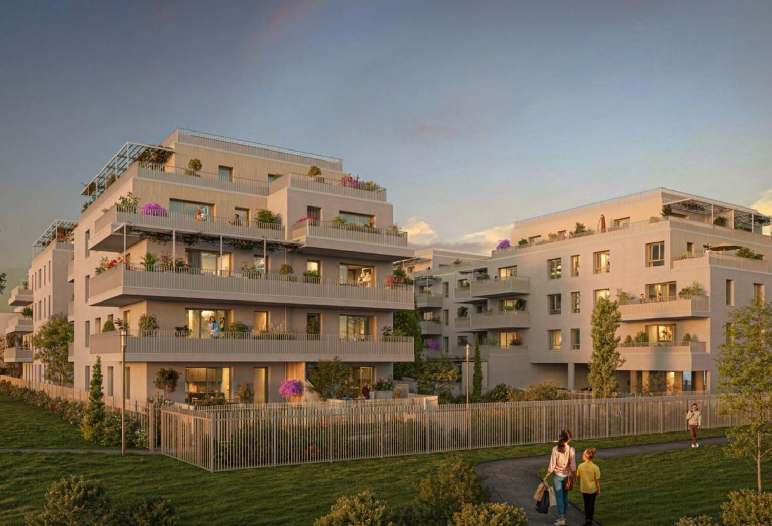 APPARTEMENT TYPE 4 AVEC JARDIN PRIVATIF ET TERRASSE (ENSEMBLE EXTÉRIEUR DE 55 M2) - TRIPLE PARKING EN SOUS-SOL SÉCURISÉ -- DANS RÉSIDENCE NEUVE EN VEFA -- POSSIBILITÉ DE BÉNÉFICIER D'UNE TVA RÉDUITE 5,5% SOUS CONDITIONS D'ÉLIGIBILITÉ (PRIX 356 300€) -- — photo 1