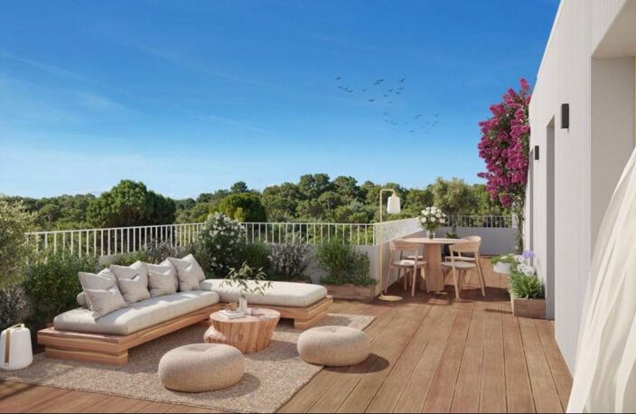 APPARTEMENT DERNIER ÉTAGE TYPE 3 AVEC TERRASSE ET DOUBLE PARKING EN SOUS-SOL DANS RÉSIDENCE NEUVE EN VEFA -- POSSIBLE TVA RÉDUITE À 5,5% SOUS CONDITIONS D'ÉLIGIBILITÉ (PRIX D'ACQUISITION RÉDUIT À 287500 €) -- — photo 5