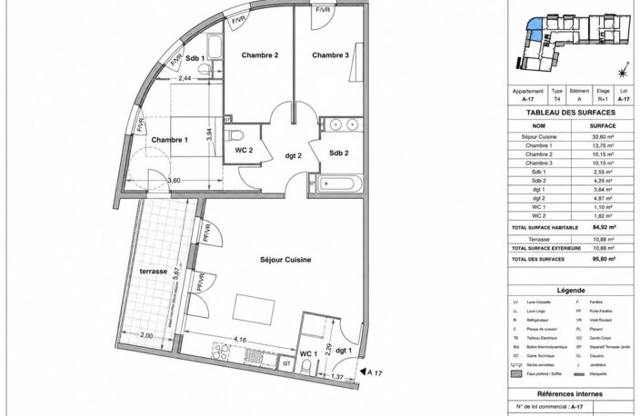 APPARTEMENT TYPE 4 AVEC BELLE TERRASSE EXPOSÉE OUEST ET DOUBLE PARKING EN SOUS-SOL À VENDRE DANS PROGRAMME IMMOBILIER NEUF ÉLIGIBLE DISPOSITIF JEANBRUN ET LLI (TVA RÉDUITE 10% SOUS CONDITIONS SOIT UN PRIX D'ACQUISITION RÉDUIT À 373 100 €) — photo 3