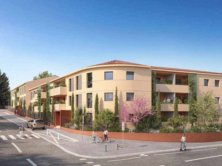 APPARTEMENT NEUF TYPE 3 AVEC TERRASSE DE 17 M2 ET DOUBLE PARKING EN SOUS-SOL À VENDRE DANS PROGRAMME IMMOBILIER NEUF EN VEFA -- ÉLIGIBLE DISPOSITIF JEANBRUN OU LLI (TVA RÉDUITE 10% - PRIX D'ACQUISITION RÉDUIT À 290 600 € SOUS CONDITIONS) -- — photo 1