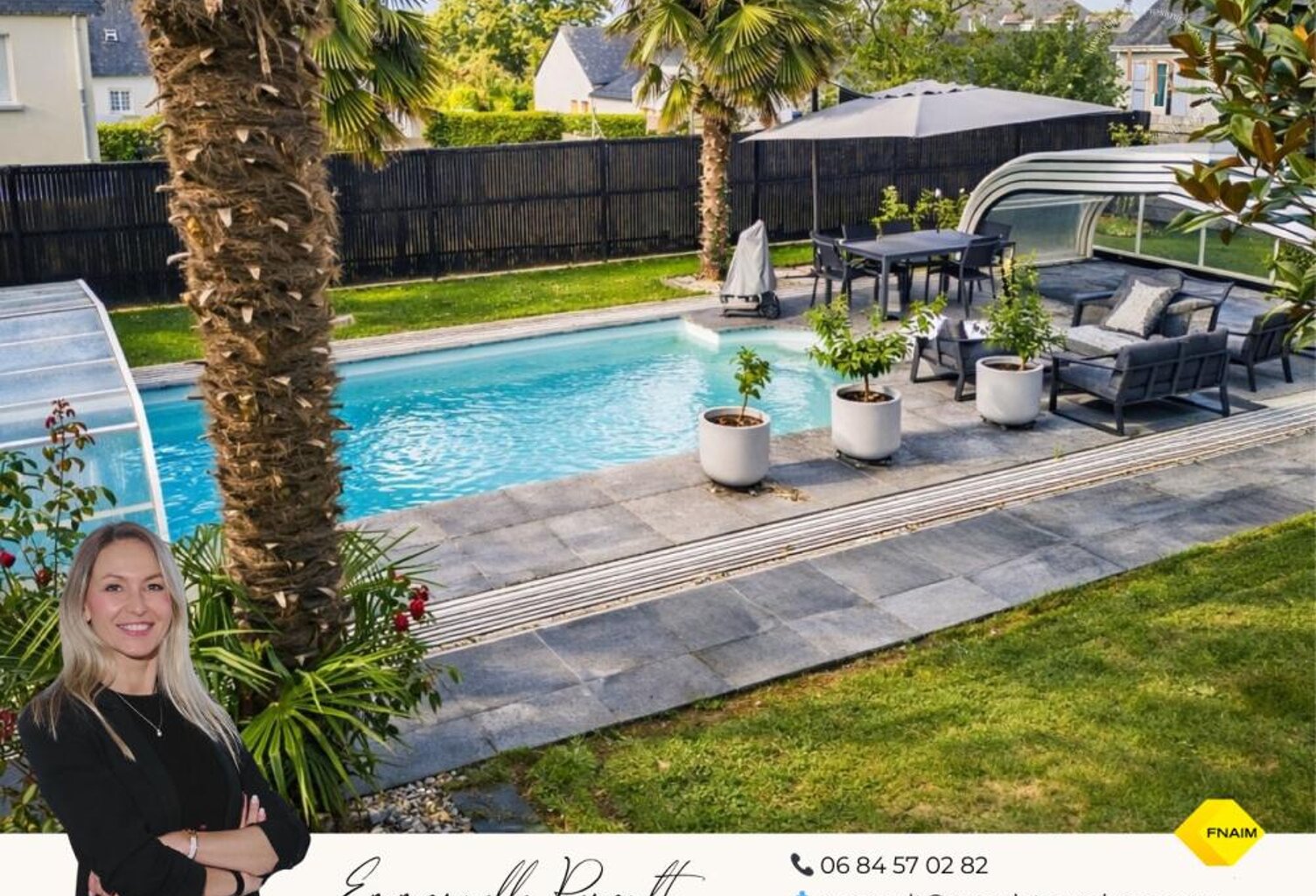 Maison avec piscine. Commerces à pied et cadre privilégié sur 930 m² de terrain. 15 minutes de Vannes — photo 1