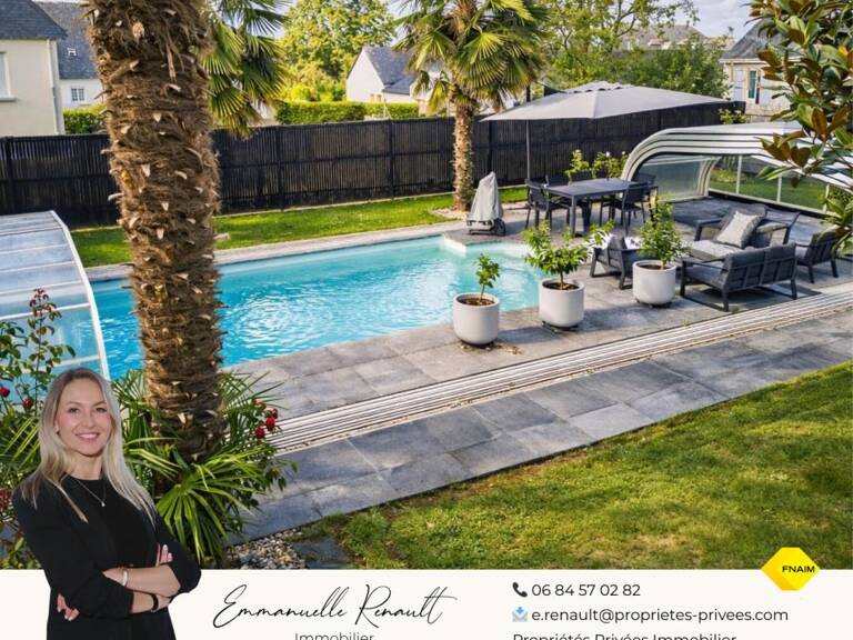 Maison avec piscine. Commerces à pied et cadre privilégié sur 930 m² de terrain. 15 minutes de Vannes — photo 1