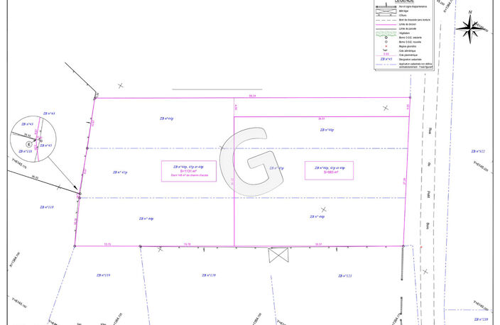 TERRAIN  - 1131 M² - A VENDRE - SAINT BENOIST SUR MER — photo 3
