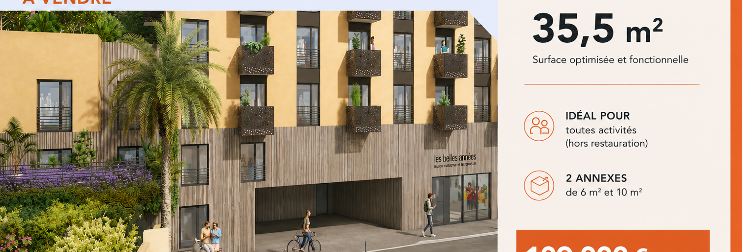 Commerce  51 m² à vendre à Nice (06300)
