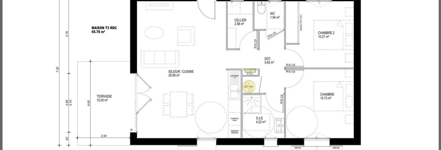 Maison 3 Pièces 65 m² à vendre à Oloron-Sainte-Marie (64400)