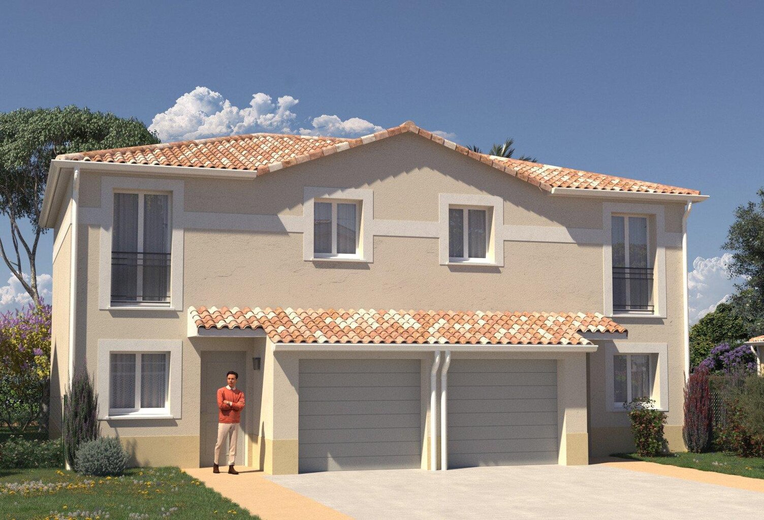 Maison neuve 80 m2 avec 3 chambres, jardin et garage — photo 1