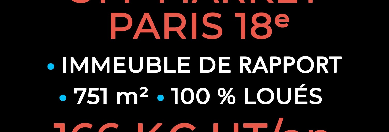Immeuble  751 m² à vendre à Paris 18 (75018)