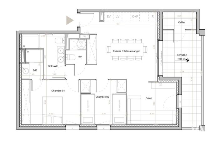 Vente Appartement 3 pièces — photo 5