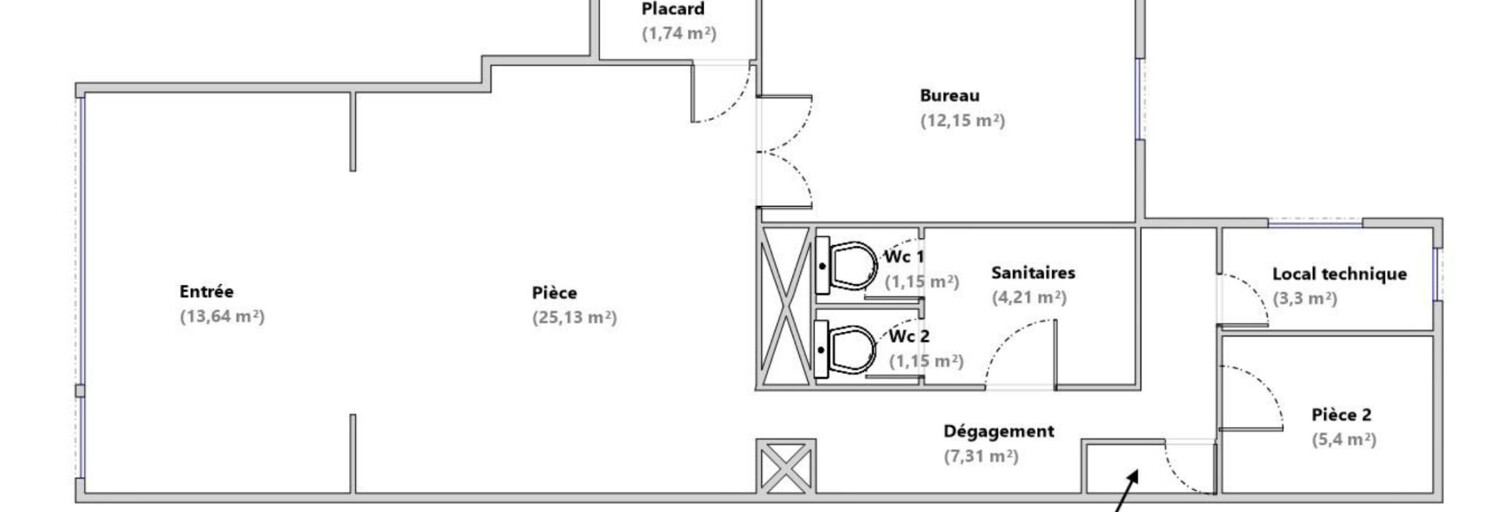 Commerce 2 Pièces 76 m² à louer à Marseille 9 (13009)