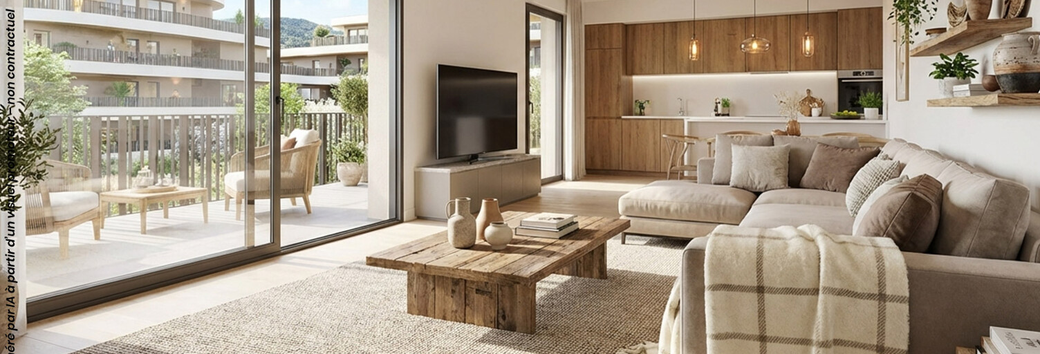 Appartement neuf T2, T3, T4 Pièce 41 à 133 m² à vendre à Grésy-sur-Aix (73100)