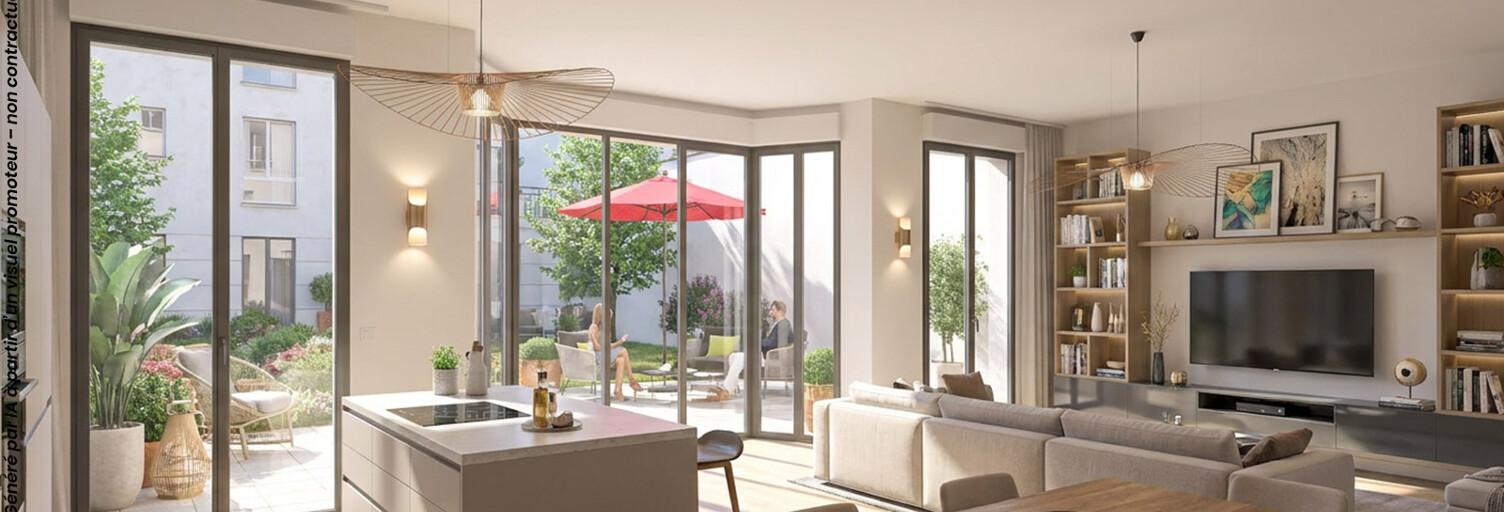 Appartement neuf T2, T4 Pièce 52 à 99 m² à vendre à Saint-Maurice (94410)