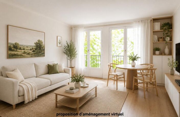 FRESNES - 7 MIN TVM - 3 PIECES - 61,27 m² - 2E ETAGE - BALCON SANS VIS A VIS, CAVE ET PARKING — photo 3