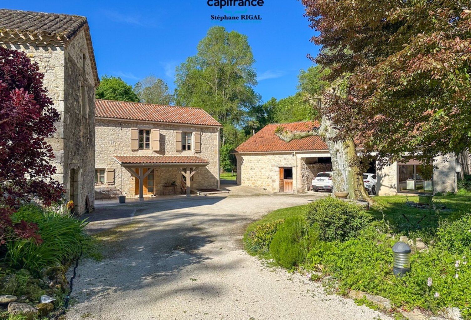 Propriete à vendre 6 pièces proche de MONTCUQ (46), moulin et dépendances sur terrain de 1,67 ha — photo 1