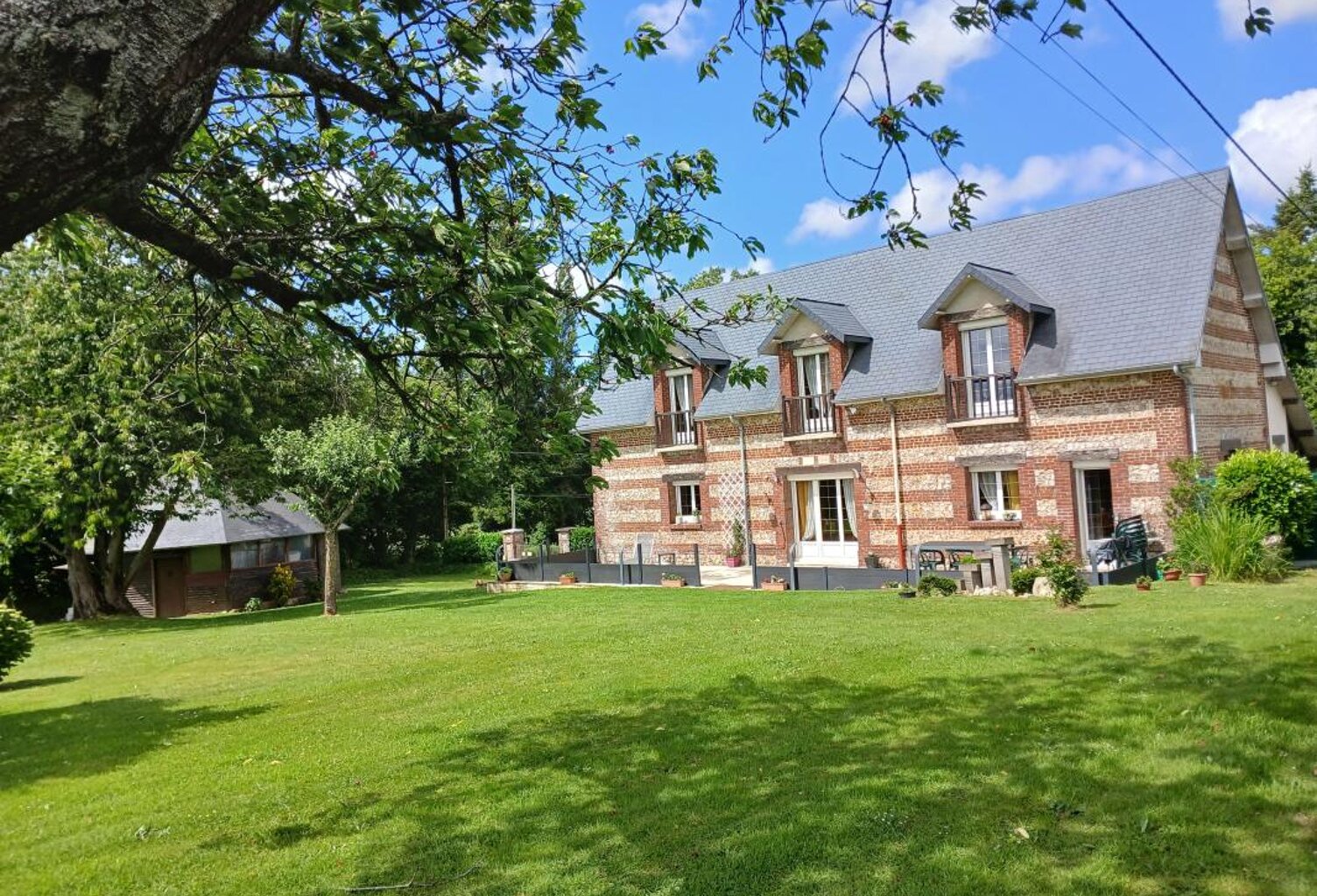 Maison À Vendre normande 76430 - 3 chambres + bureau - terrain 2500 m2 — photo 1