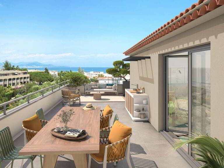 -- APPARTEMENT NEUF TYPE 3 DERNIER ÉTAGE AVEC TERRASSE - ASCENSEURS ET PARKING PRIVATIF EN SOUS-SOL DANS RÉSIDENCE NEUVE HAUT DE GAMME À ANTIBES -- — photo 1
