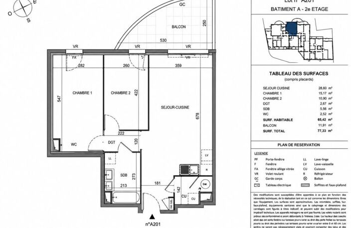 Appartement neuf 3 pièces avec double parking en sous-sol – Possibilité de TVA réduite sous conditions d'éligibilité (prix réduit à 270 080 €) --  Résidence de standing – La Seyne-sur-Mer (83) — photo 2