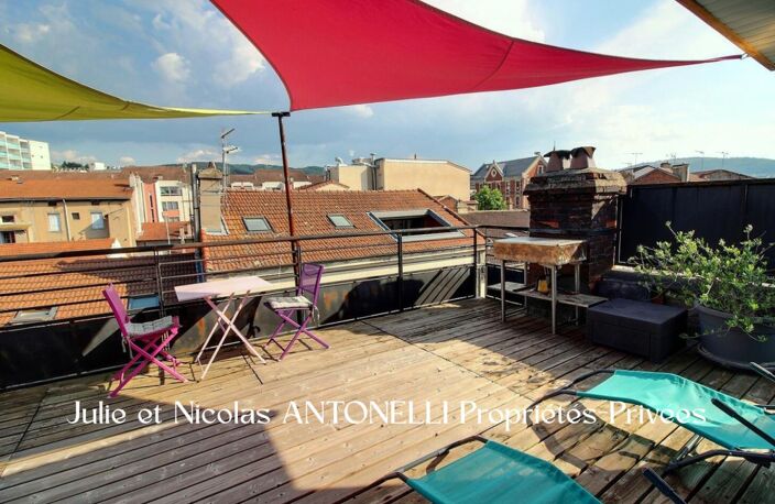 FIRMINY 42700 Appartement  4 pièces 90 m2 (123m² au sol) 2 balcons et TERRASSE TROPEZIENNE — photo 3