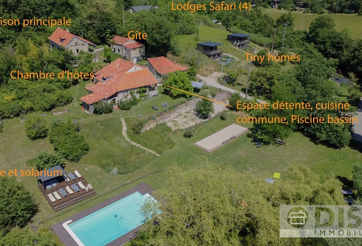 Domaine touristique de charme avec hébergements insolites et piscine, entre Caylus et Saint-Antonin-Noble-Val — photo 1