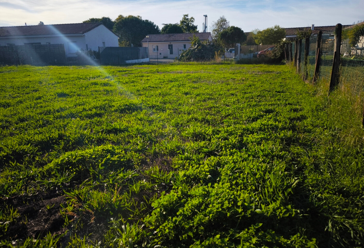 Couffouleux centre ville beau terrain carré au calme de 500 m2 en fonds d'impasse — photo 1