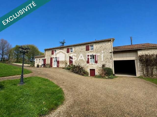 MAISON ANCIENNE EN PIERRES  3 CHAMBRES CADRE VERDOYANT GRANDE DEPENDANCE ATTENANTE 75 M² — photo du bien