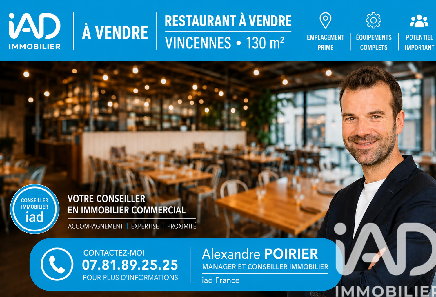 Vente Restaurant 130 m&sup2; — photo 1