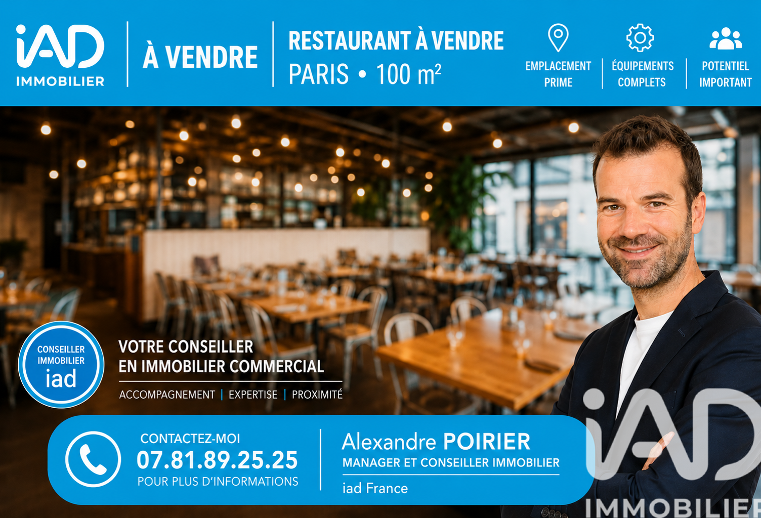 Vente Restaurant 90 m&sup2; — photo 1