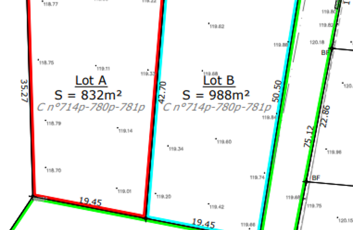 Vente Terrain à bâtir 988 m&sup2; — photo 2