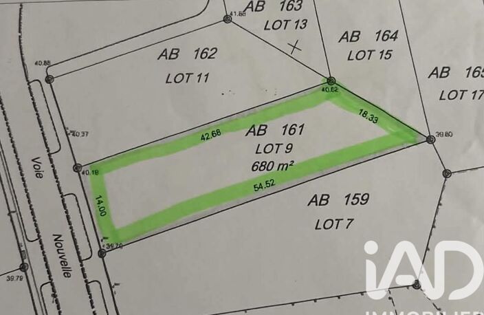 Vente Terrain 680 m&sup2; — photo 4