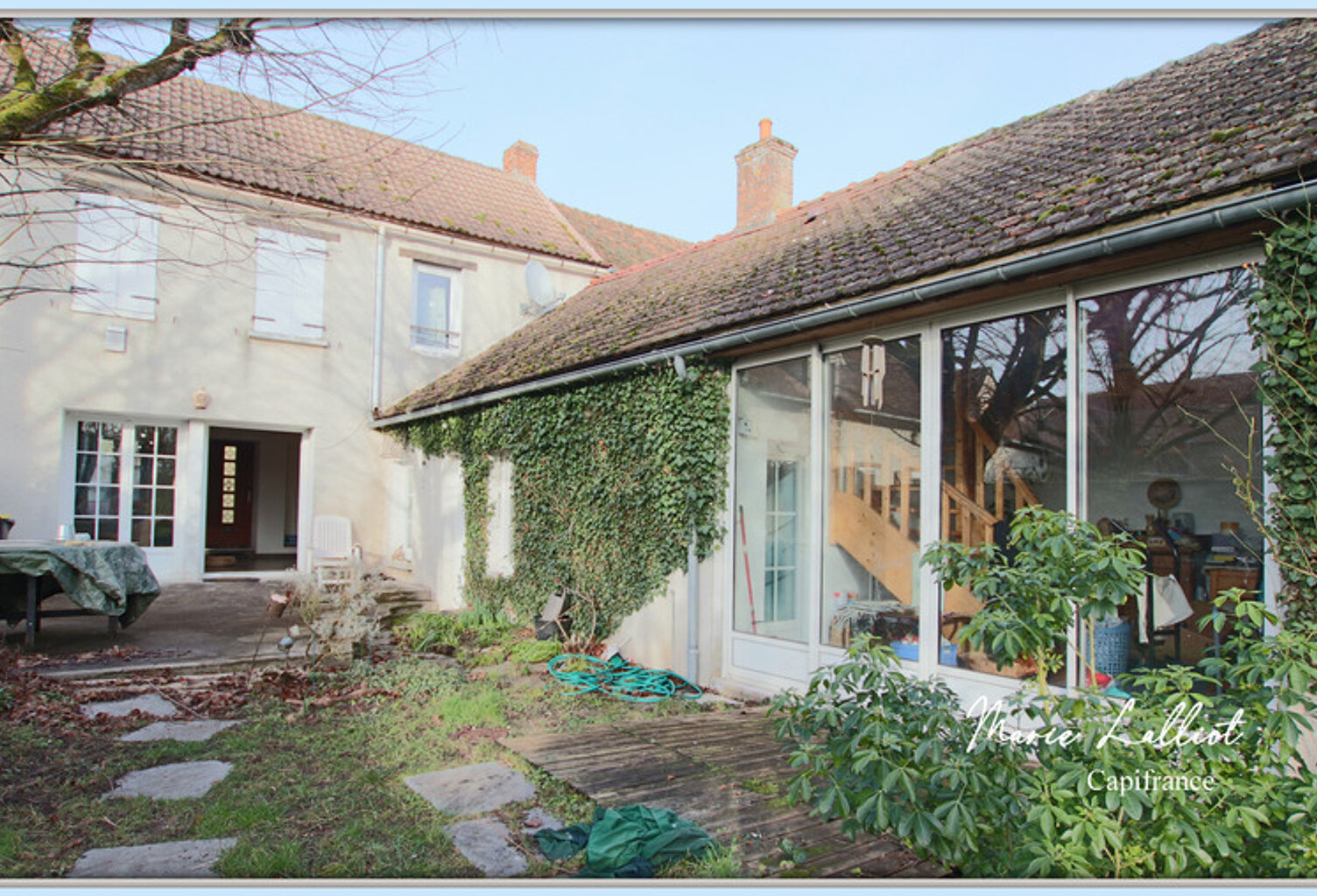 Maison à vendre 5 pièces COURCELLES-LE-ROI (45) Grande pièce, 3 chambres, véranda — photo 1