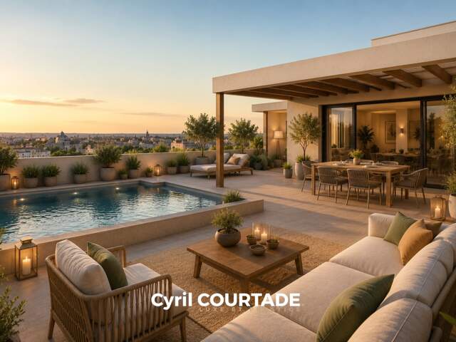 Montpellier, Dpt Hérault (34), Appartement Rooftop d'exception de 108,20 m². Terrasse 116 m² — photo du bien