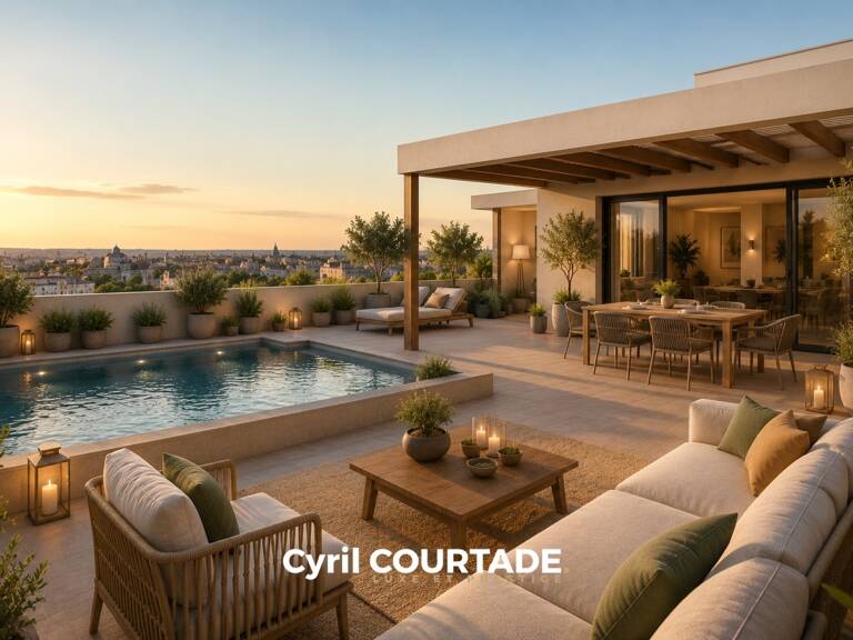 Montpellier, Dpt Hérault (34), Appartement Rooftop d'exception de 108,20 m². Terrasse 116 m² — photo 1