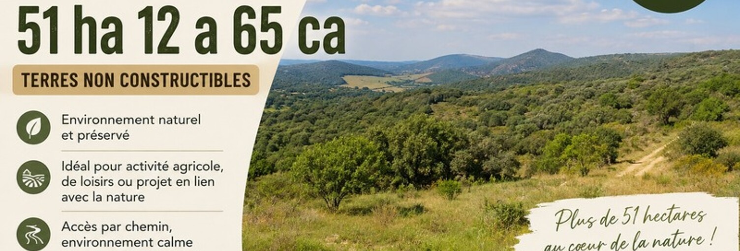 Terrain  511300 m² à vendre à Saint-Nazaire-de-Ladarez (34490)