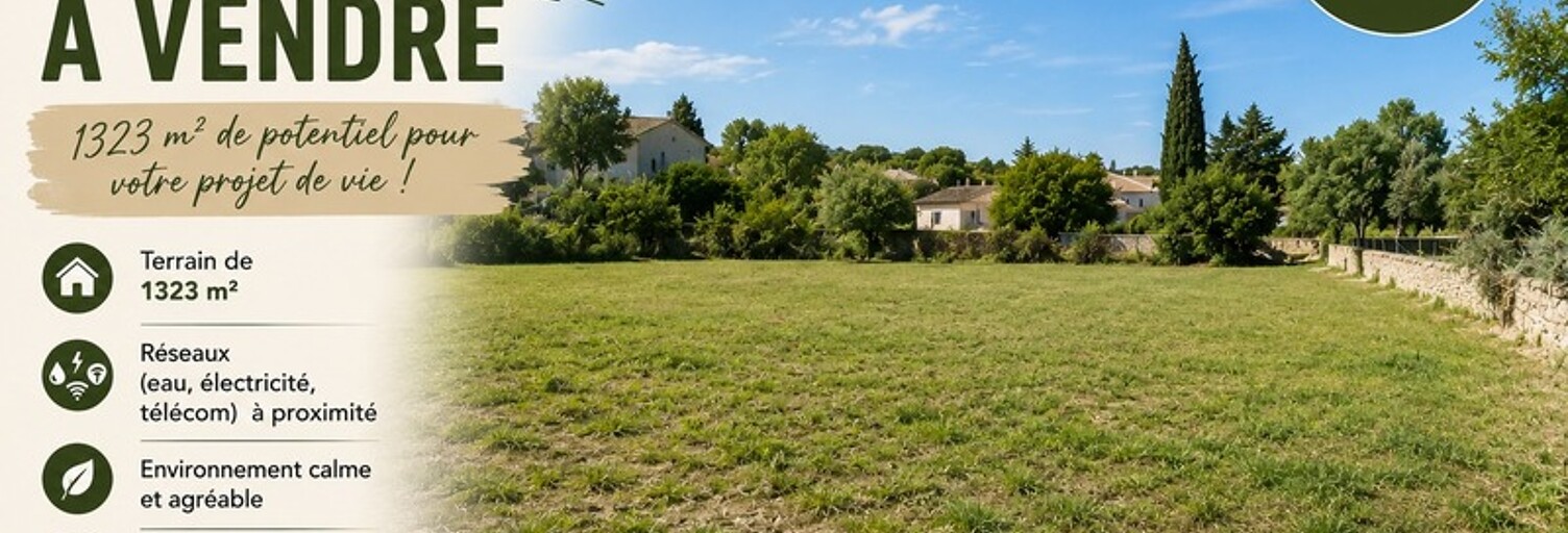 Terrain  1323 m² à vendre à Causses-et-Veyran (34490)