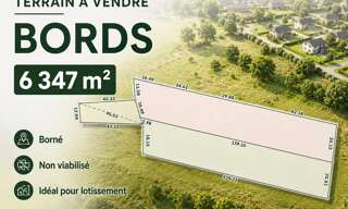 Terrain  6347 m² à vendre à Bords (17430)