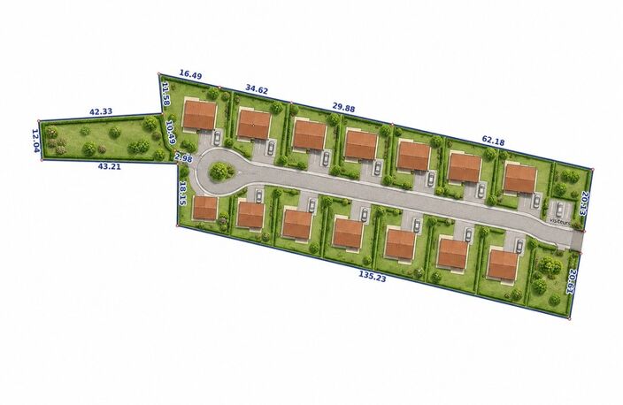 Terrain 6 347 m² à Bords – borné – idéal lotissement — photo 3