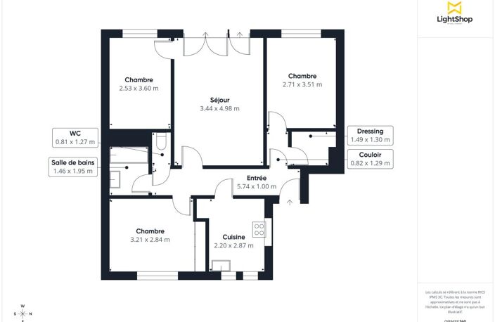 Appartement 4 pièces 66,75m² - Lumineux et Parking - Rue de Garches, Saint-Cloud — photo 3