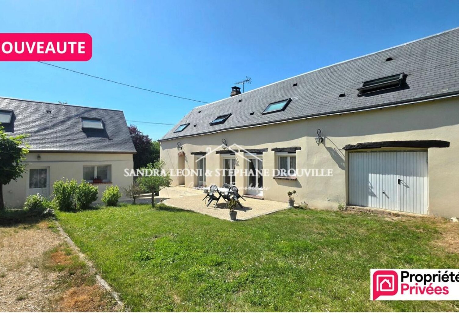 PROCHE MAINTENON - JOUY RAVISSANTE LONGERE de 175 m² + DEPENDANCE HABITABLE de 56 m² — photo 1