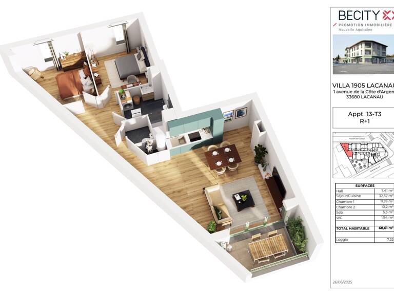APPARTEMENT NEUF CENTRE LACANAU VILLE — photo 1